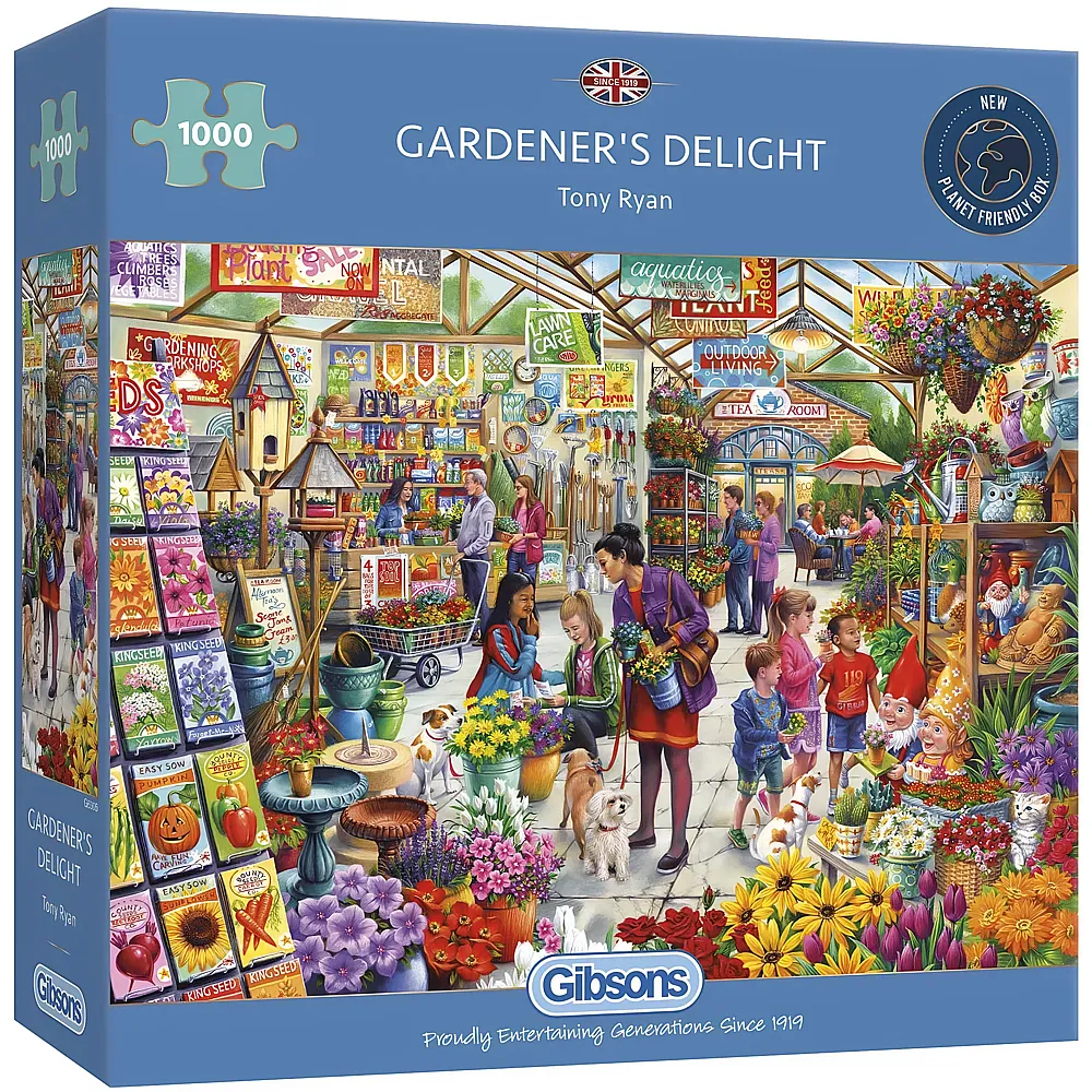 Gibsons Puzzle Tony Ryan Gardener's Delight - 1000 Teile