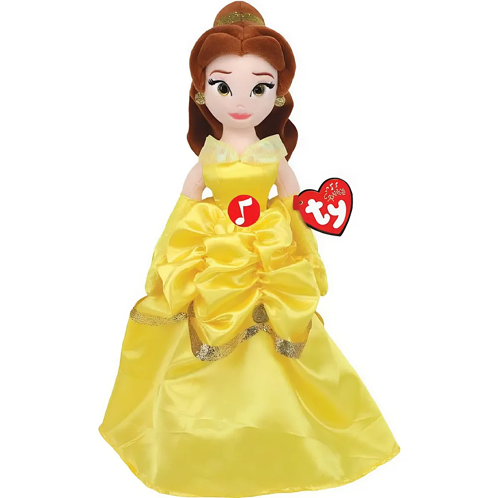 Ty Beanie Prinzessin Belle mit Sound - 35 cm Disney Princess - Lizenzfiguren Pl�sch