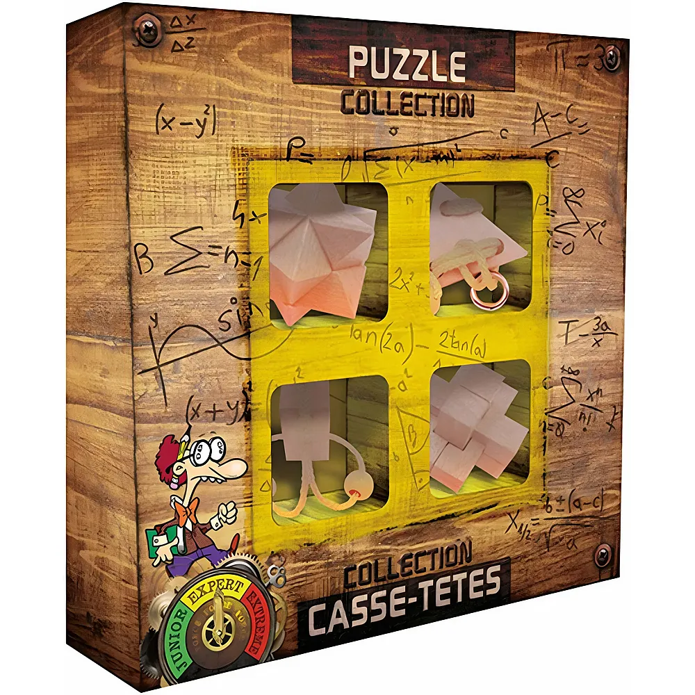 Eureka 4er-Set Holz-Gehirnpuzzles Junior