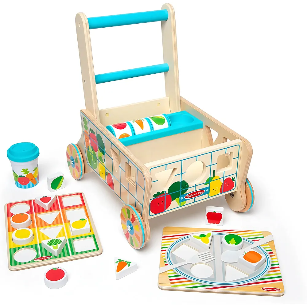 Melissa & Doug Einkaufswagen mit Formensortierer