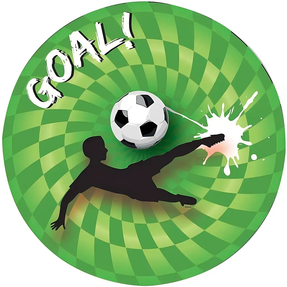 Haza Witbaard Kartonteller Fussball 8Teile | Kindergeburtstag