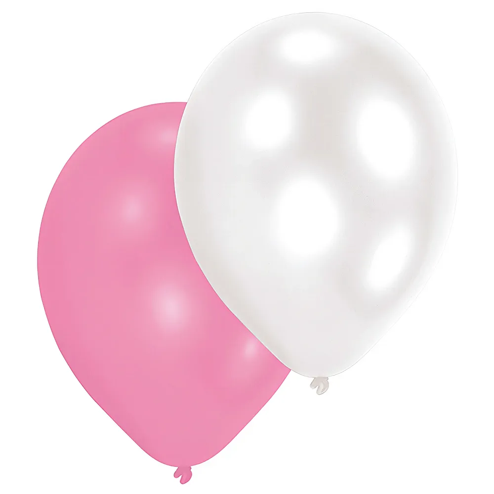 Amscan Ballone Perlmutt Girls 10Teile | Kindergeburtstag