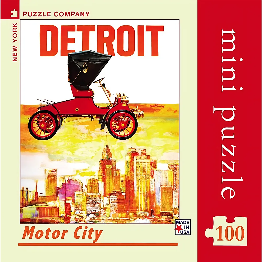 New York Puzzle Company Motor City Mini 100Teile