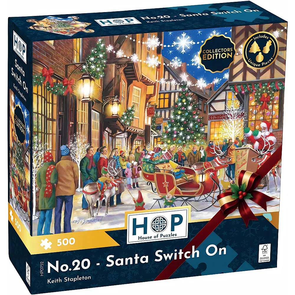 HOP - House of Puzzles No.20 - Santa Switch On 500Teile