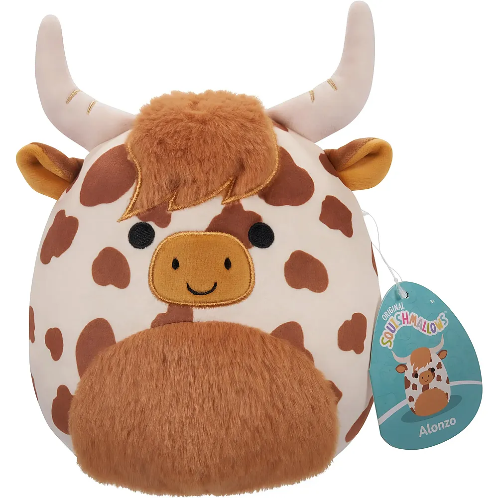 Squishmallows Pl�sch Alonzo die Hochlandkuh 19cm