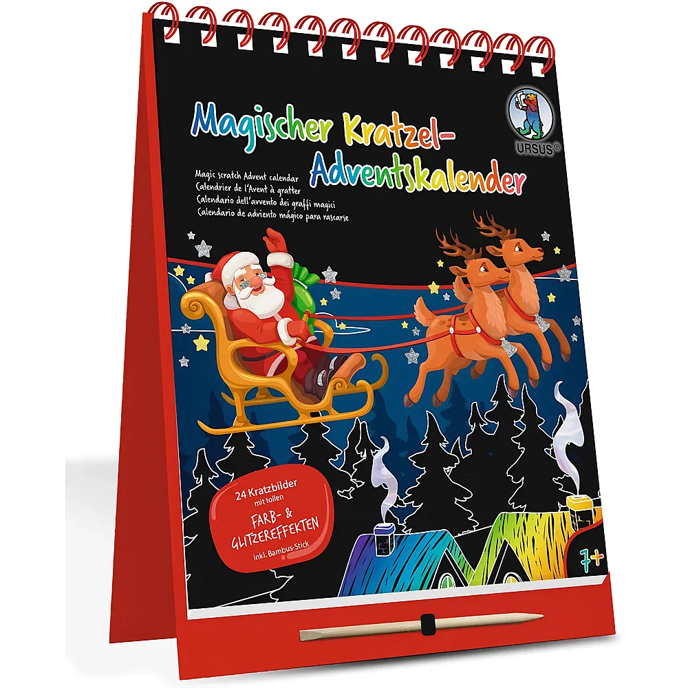 Ursus Magischer Kratzel-Adventskalender