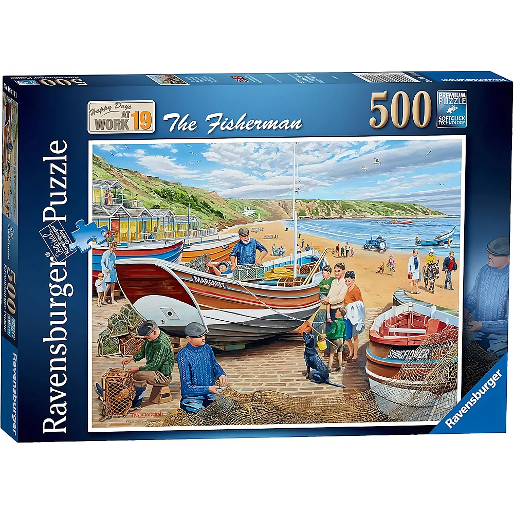 Ravensburger Puzzle Happy Days at Work No.19 The Fisherman - 500 Teile