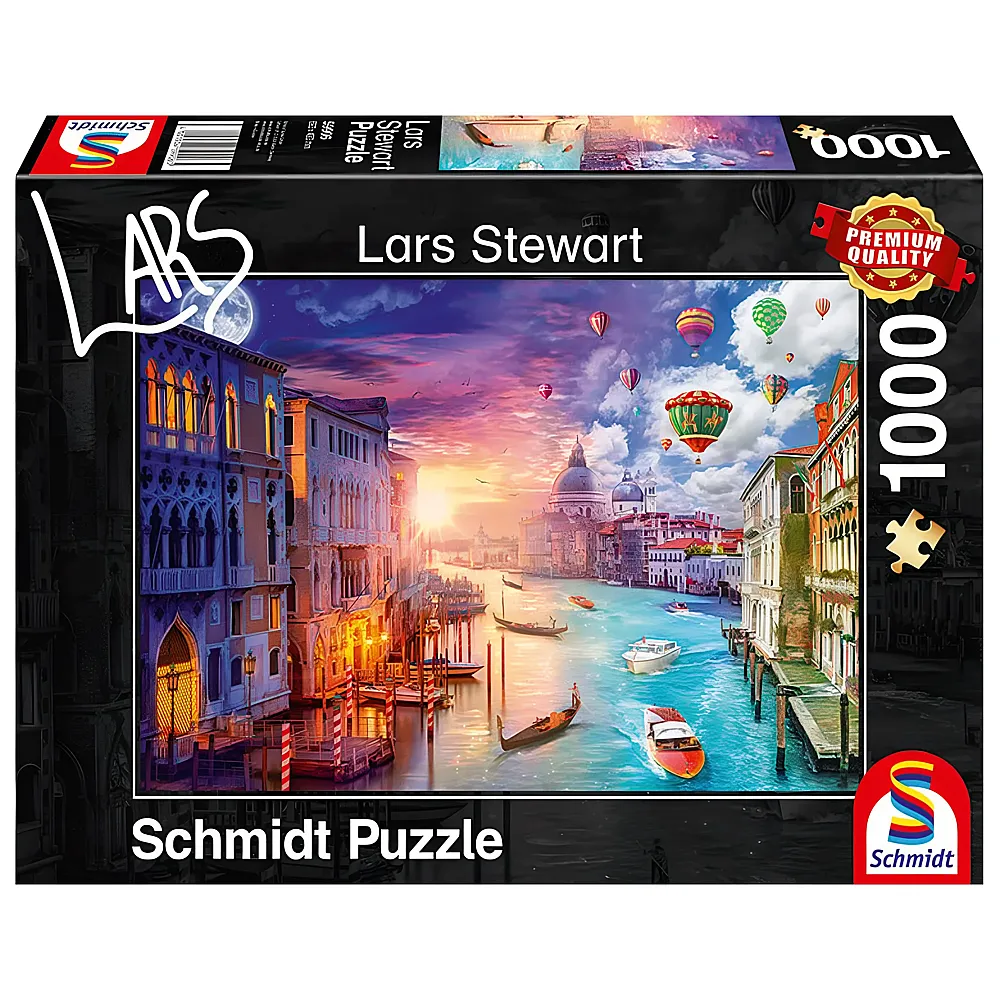 Schmidt Puzzle Lars Stewart Venedig, Night and Day 1000Teile