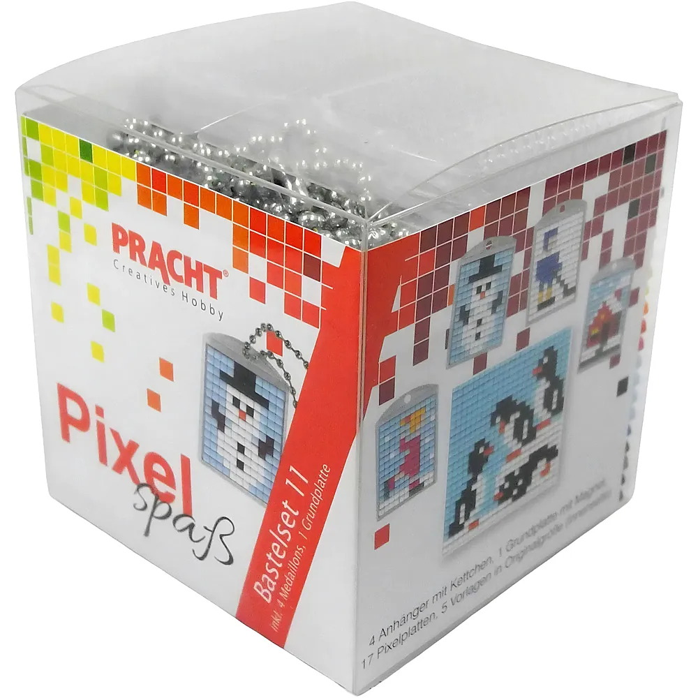 Pracht Pixel Bastelset Pinguine, Schneemann, Haus, Eishockeyspieler, Schlittschuhl�uferin Nr.11