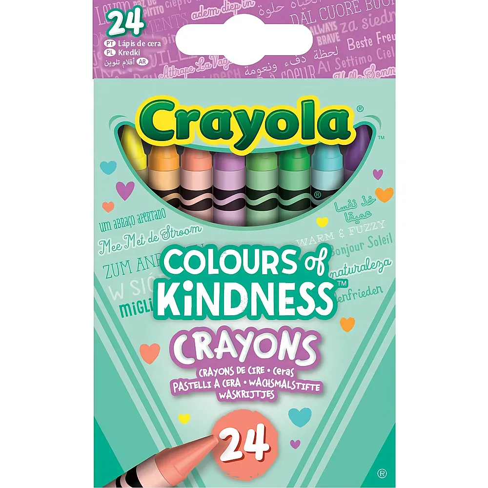 Crayola Colors of Kindness Wachsmalstifte - 24 Teile