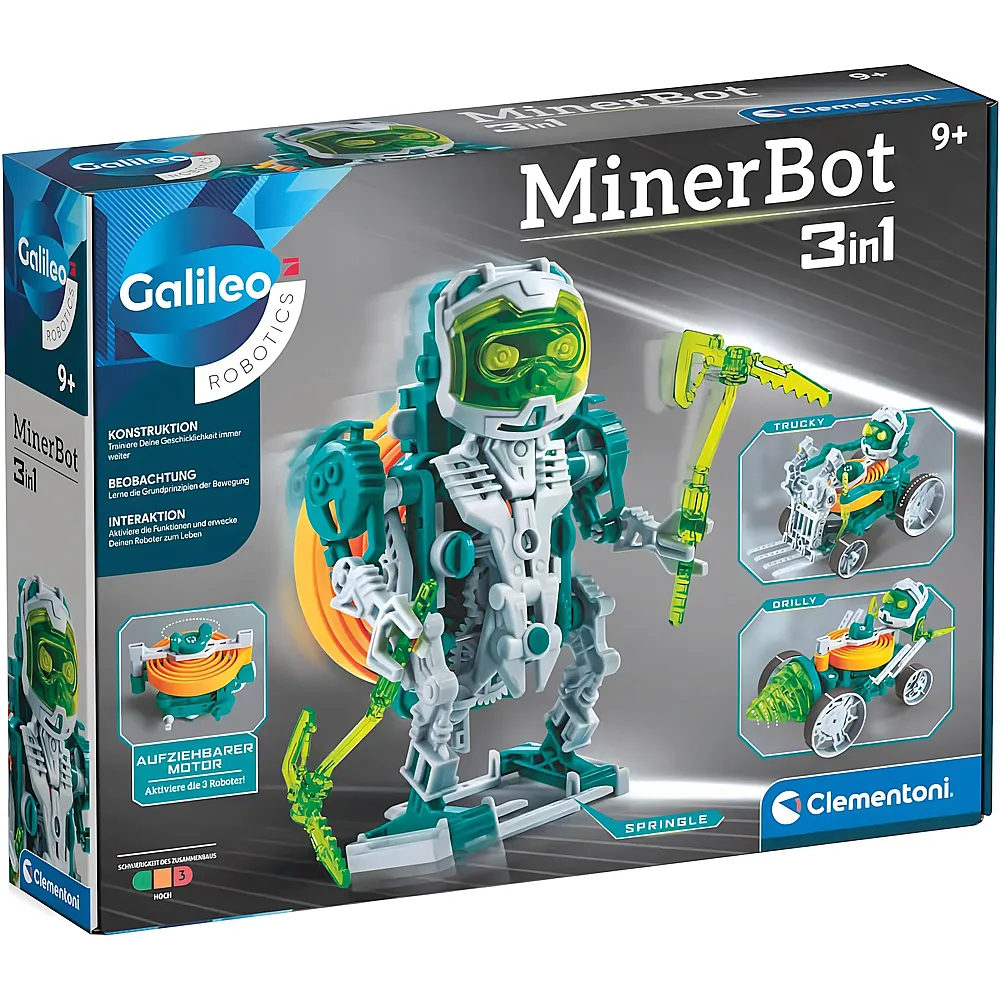 Clementoni Galileo MinerBot 3in1