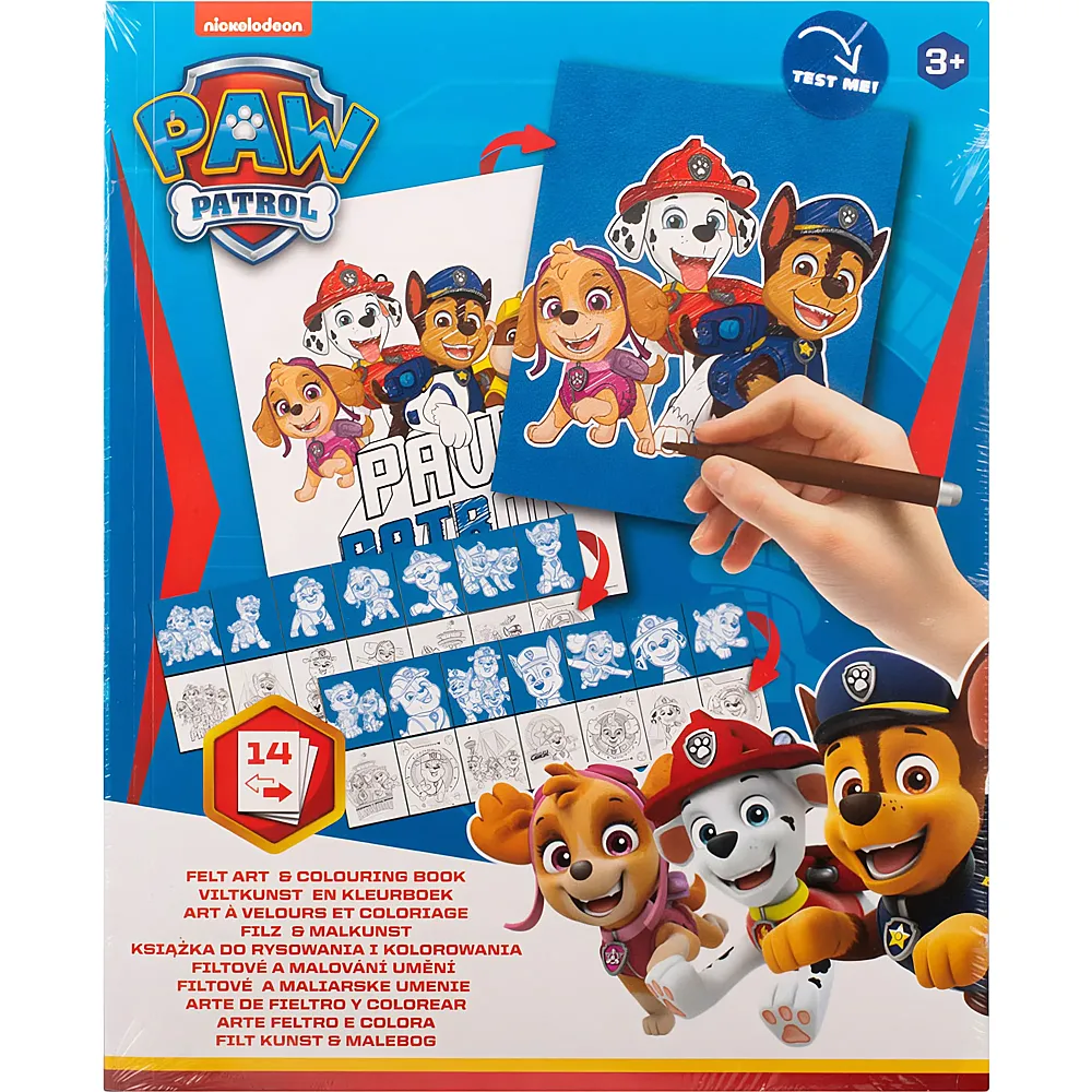 Canenco Paw Patrol Filz-Kunst und Malbuch