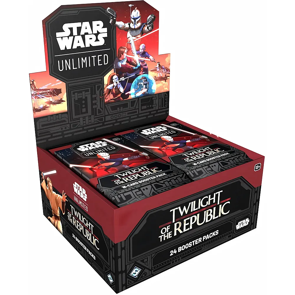 Fantasy Flight Games - Star Wars: Unlimited TCG Twilight of The Republic Booster Display 24 Booster Packs - Trading Card Game f�r Kinder und Erwachsene, Alter 12+, 2+ Spieler, 20 Minuten, Englisch EN