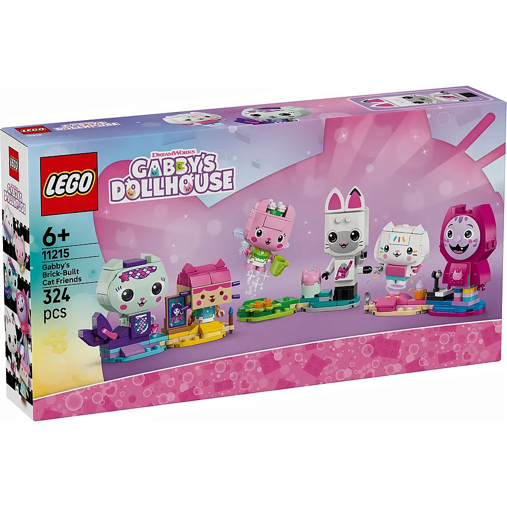 Gabby's Dollhouse Gabbys Katzenfreunde aus LEGO Steinen 11215