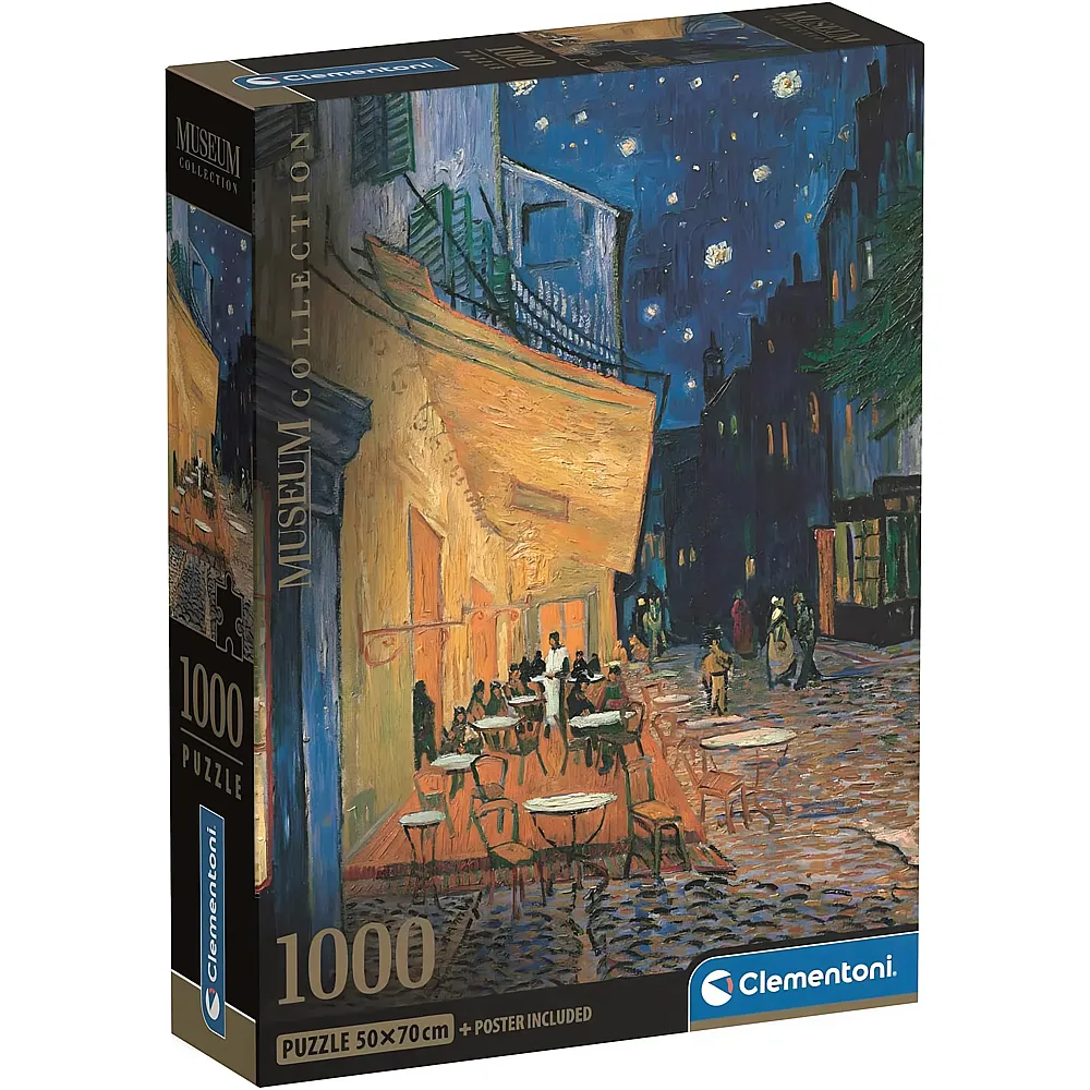 Clementoni Puzzle Museum Collection Caf�terrasse von Gogh 1000Teile
