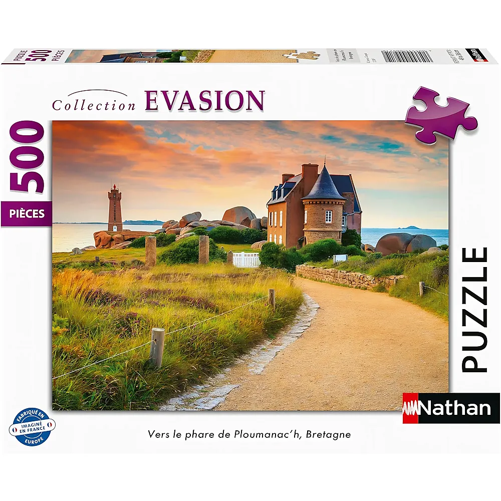 Nathan Puzzle Collection Evasion Bretagne 500Teile