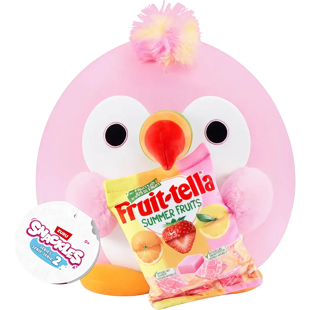 meinspielzeug - Zuru Snackles Tukan Sally mit Fruit-tella 35cm | V�gel Pl�sch