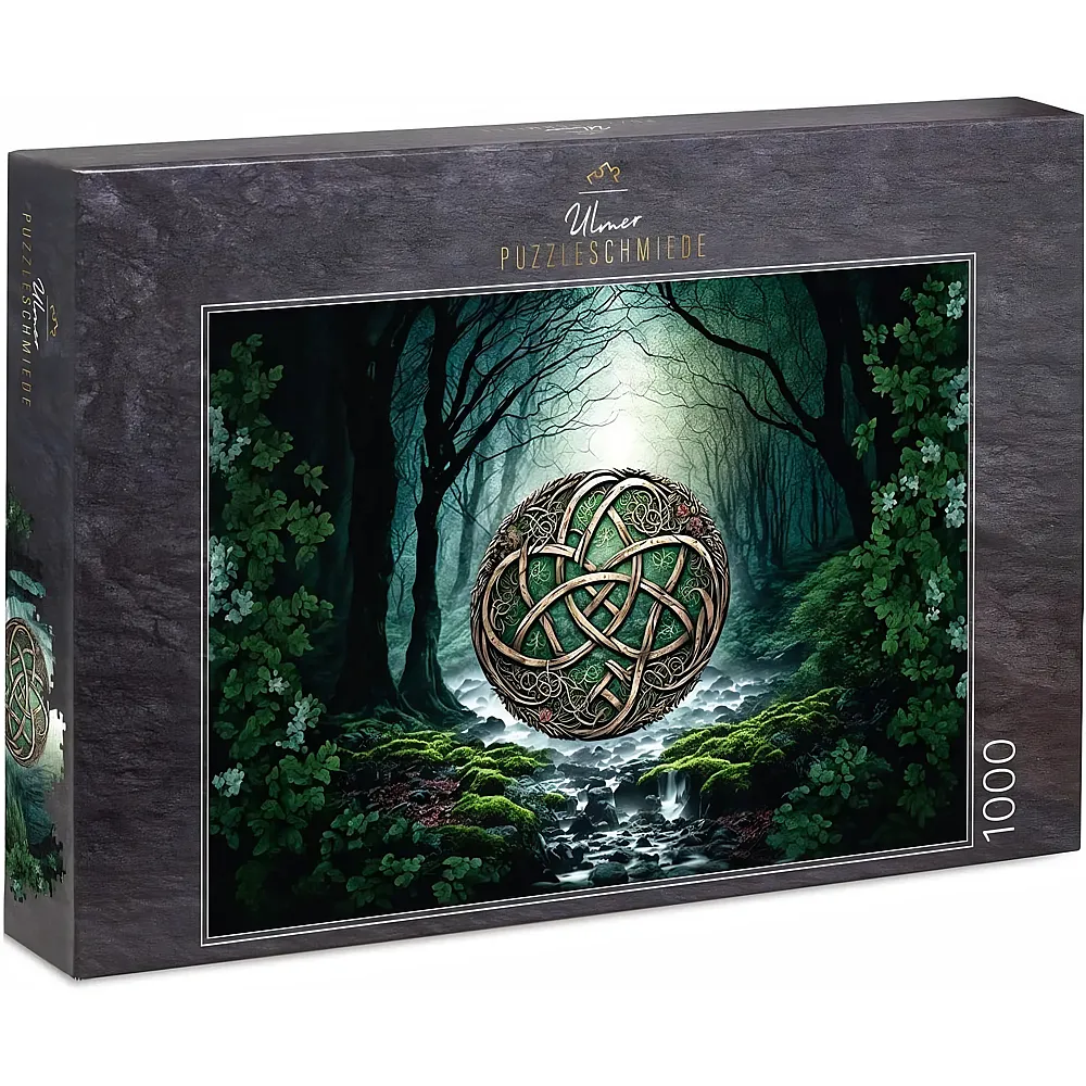 Ulmer Puzzleschmiede Celtic Forest, Keltisches Symbol im Zauberwald - 1000 Teile