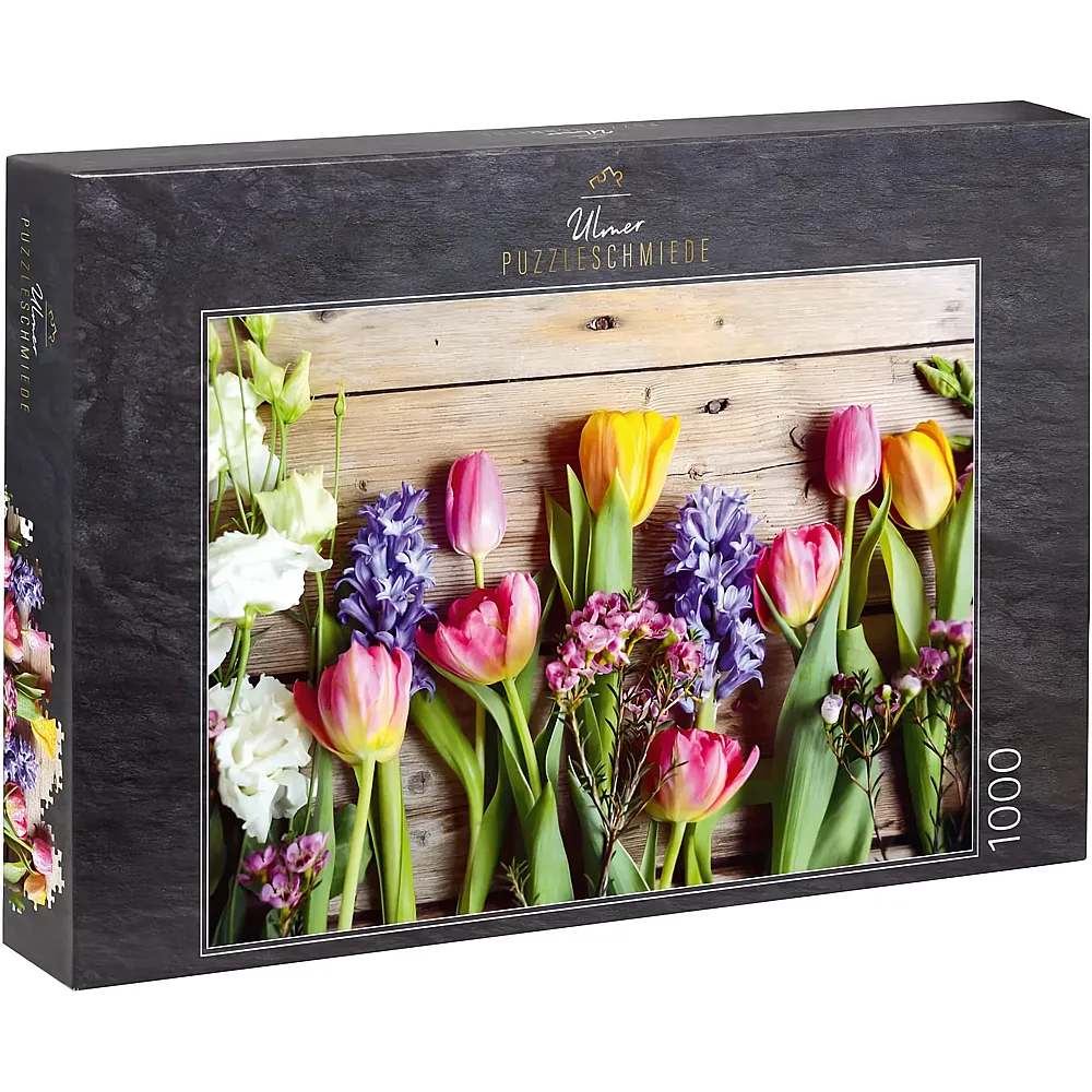 Ulmer Puzzleschmiede Fr�hlingsboten, Tulpen & Fr�hlingsblumen - 1000 Teile