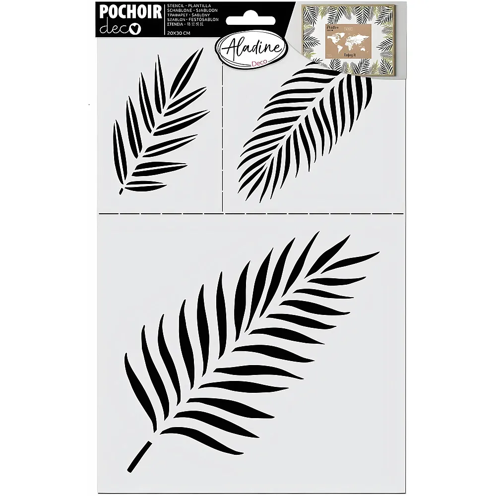 Aladine Deco Stencil Farnbl�tter