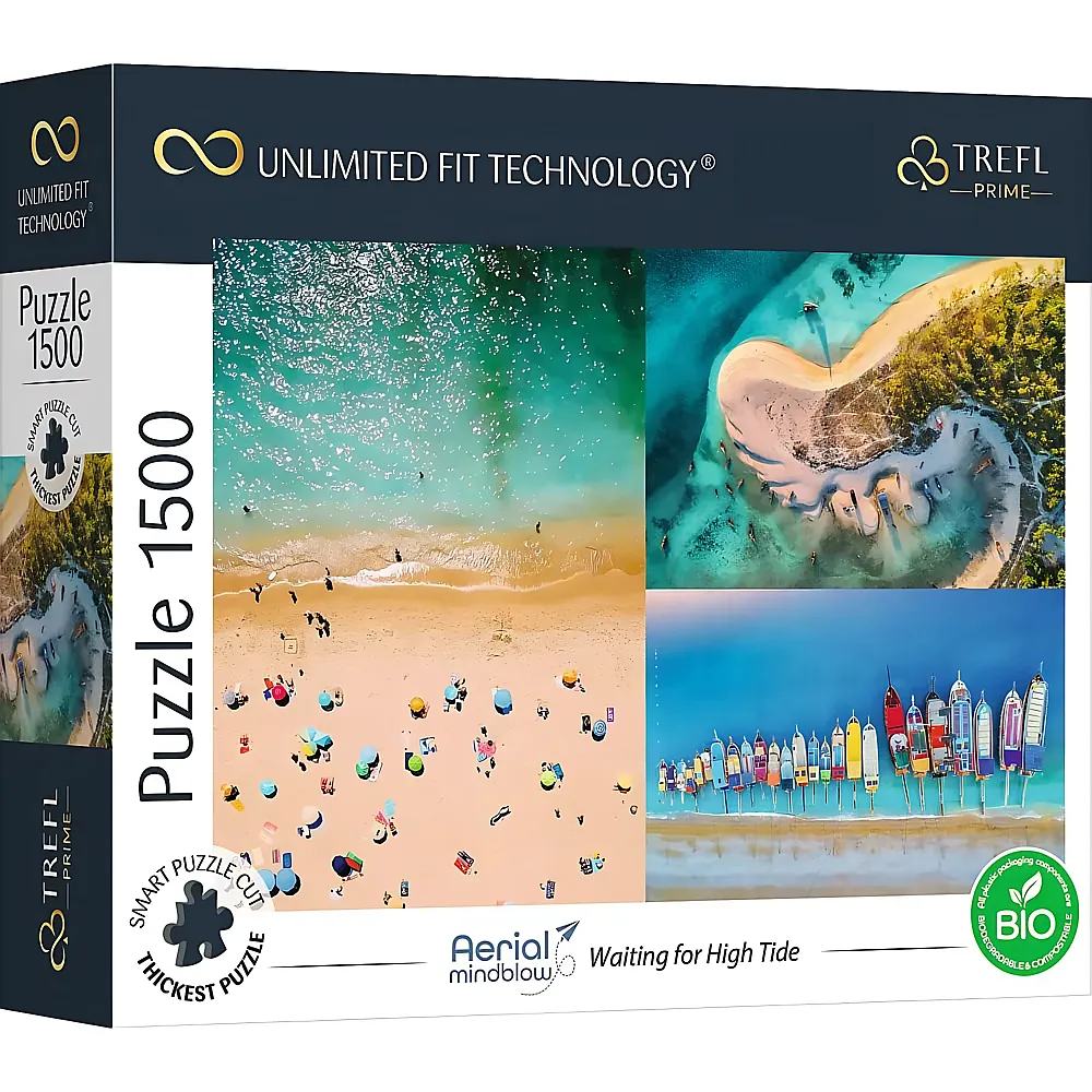 Trefl Puzzle Aerial mindblow Waiting for the Tide - 1500 Teile