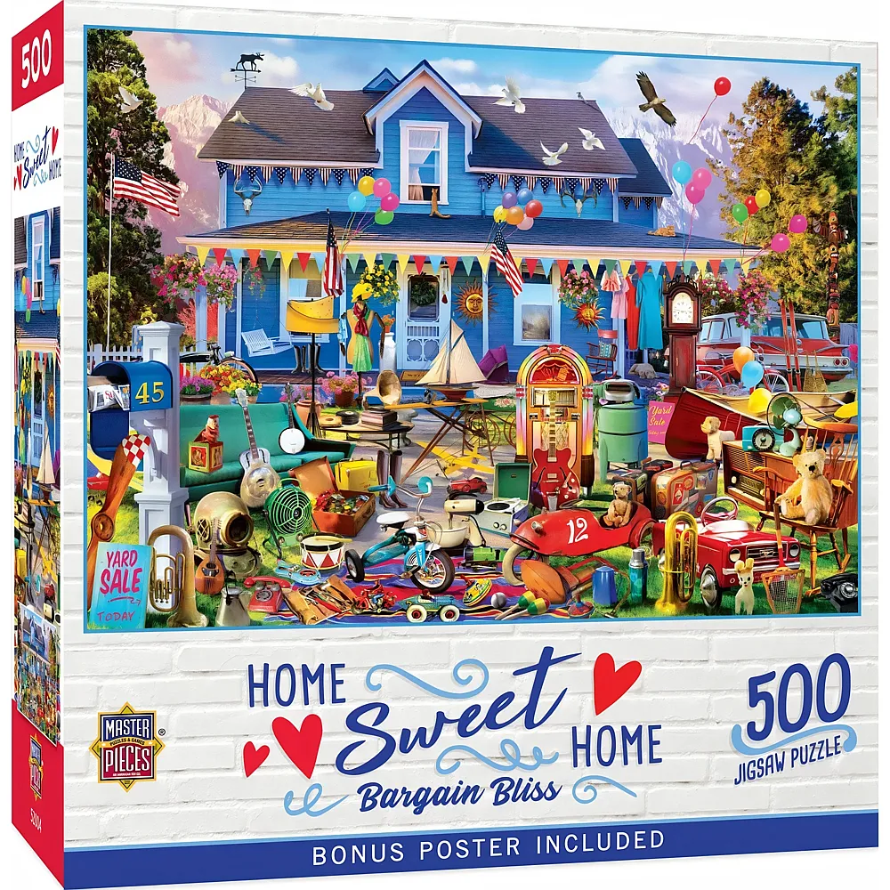 Master Pieces Puzzle Home Sweet Home Schn�ppchenj�ger - 500 Teile