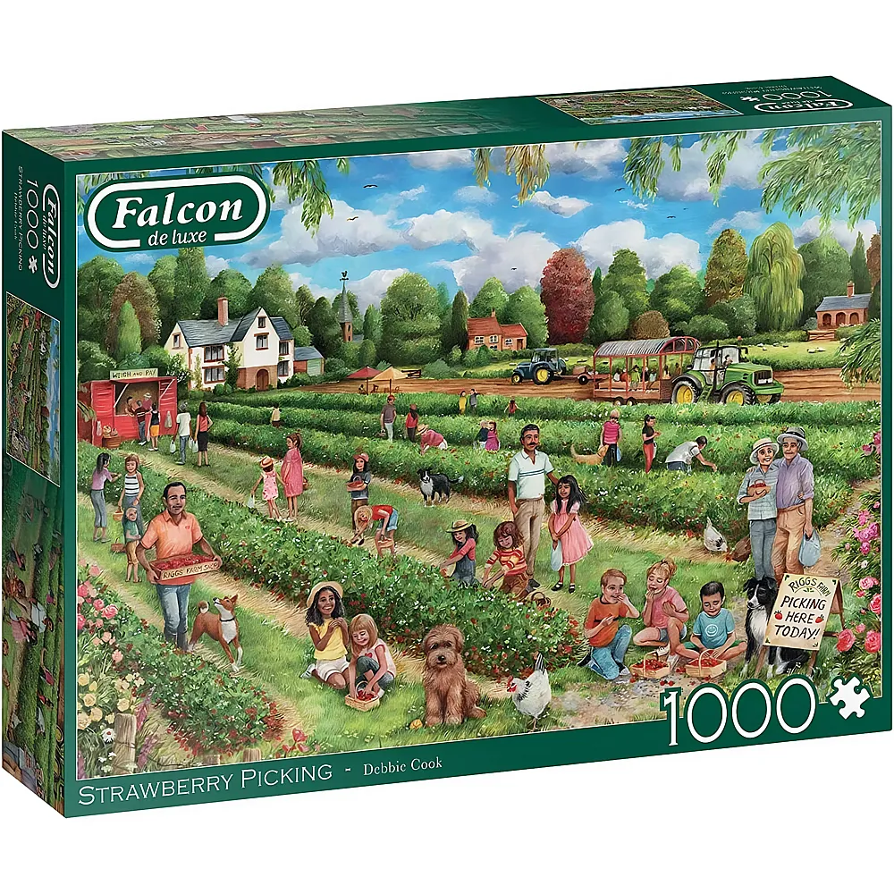 Falcon Puzzle Strawberry Picking 1000Teile