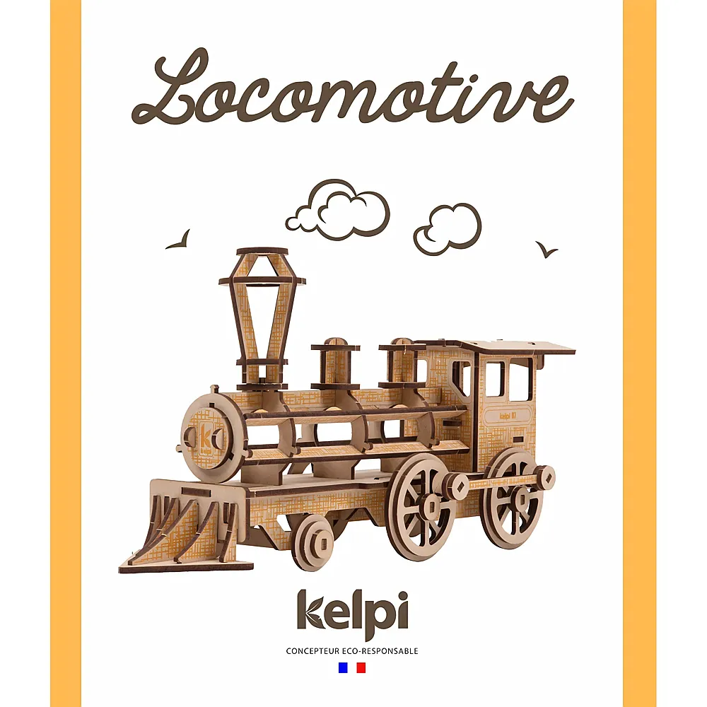 Kelpi Lokomotive Gelb fr-en-es-it-dk-nl