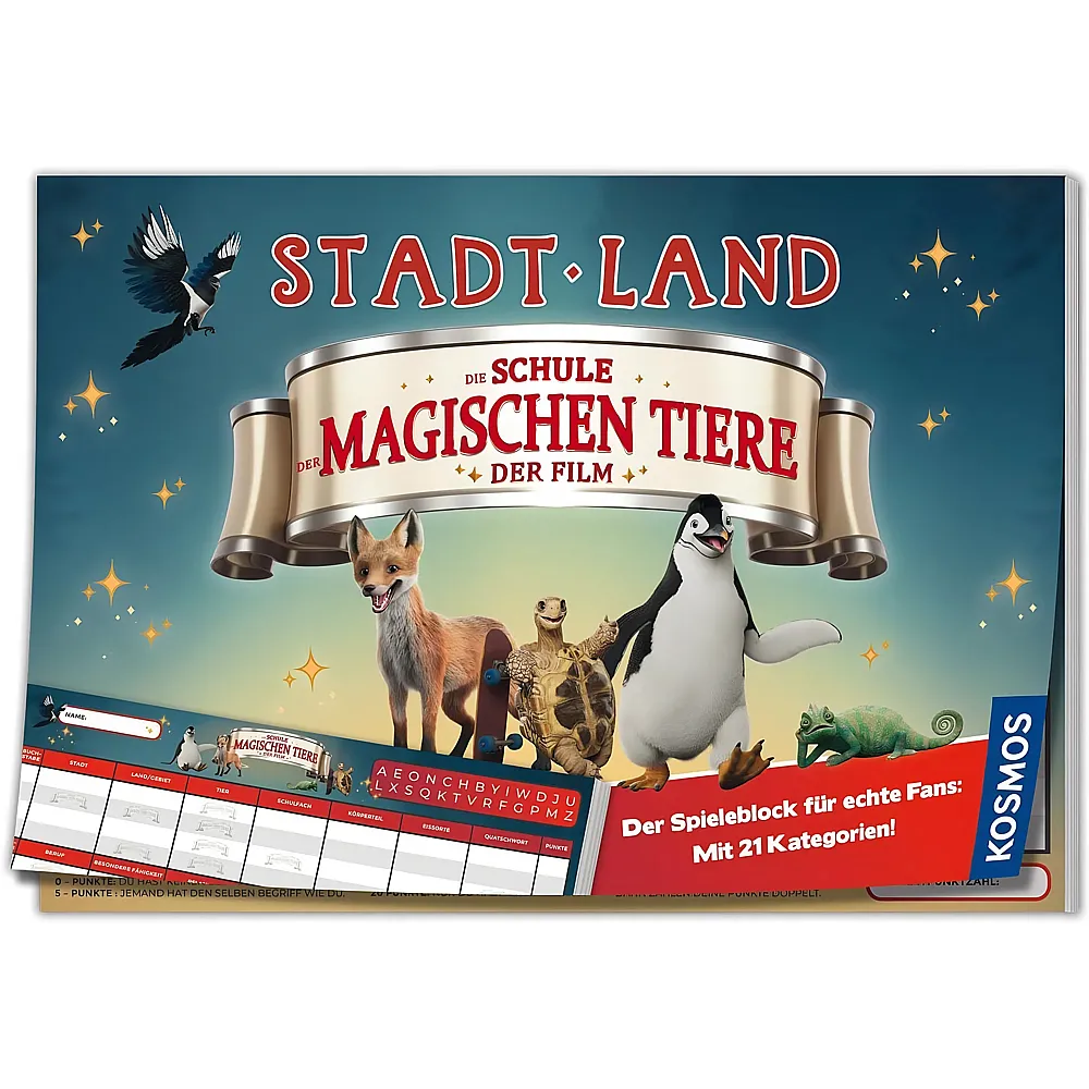 Kosmos Spiele Stadt Land Die Schule der magischen Tiere