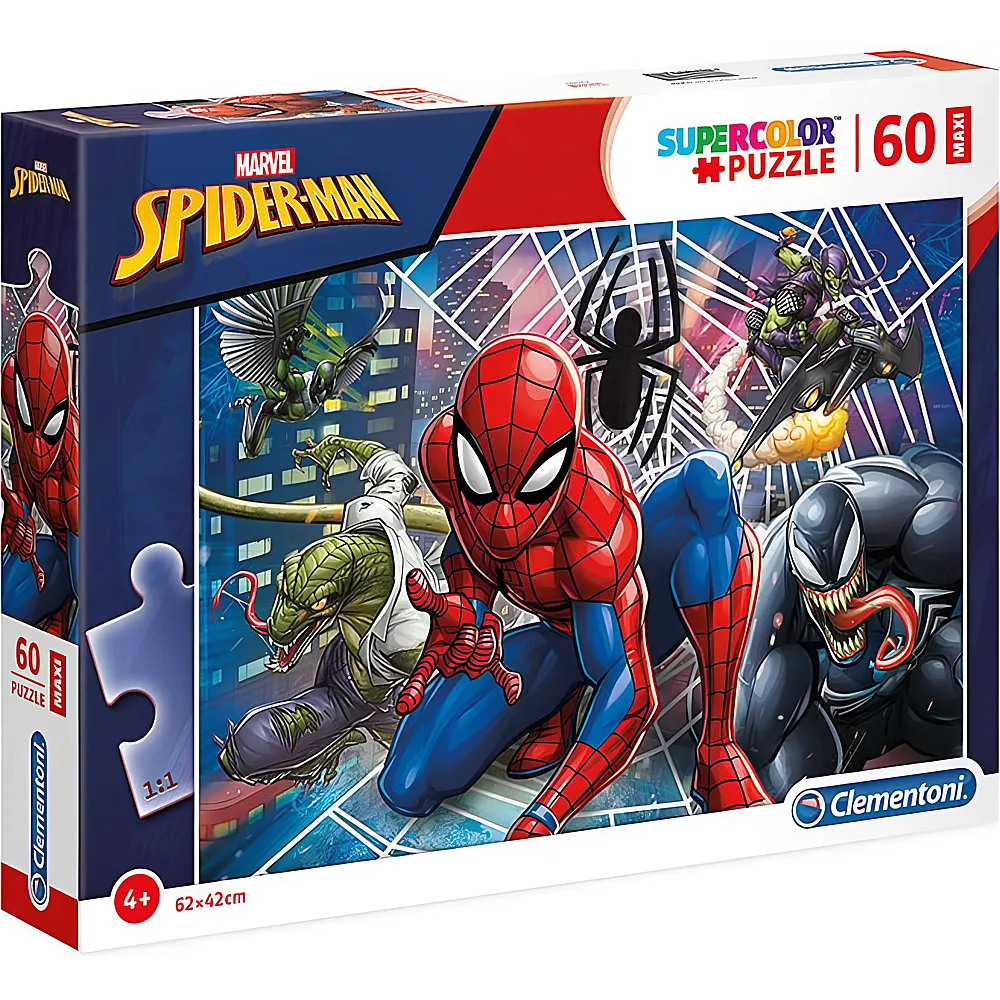 Clementoni Puzzle Supercolor Maxi Spiderman 60XXL