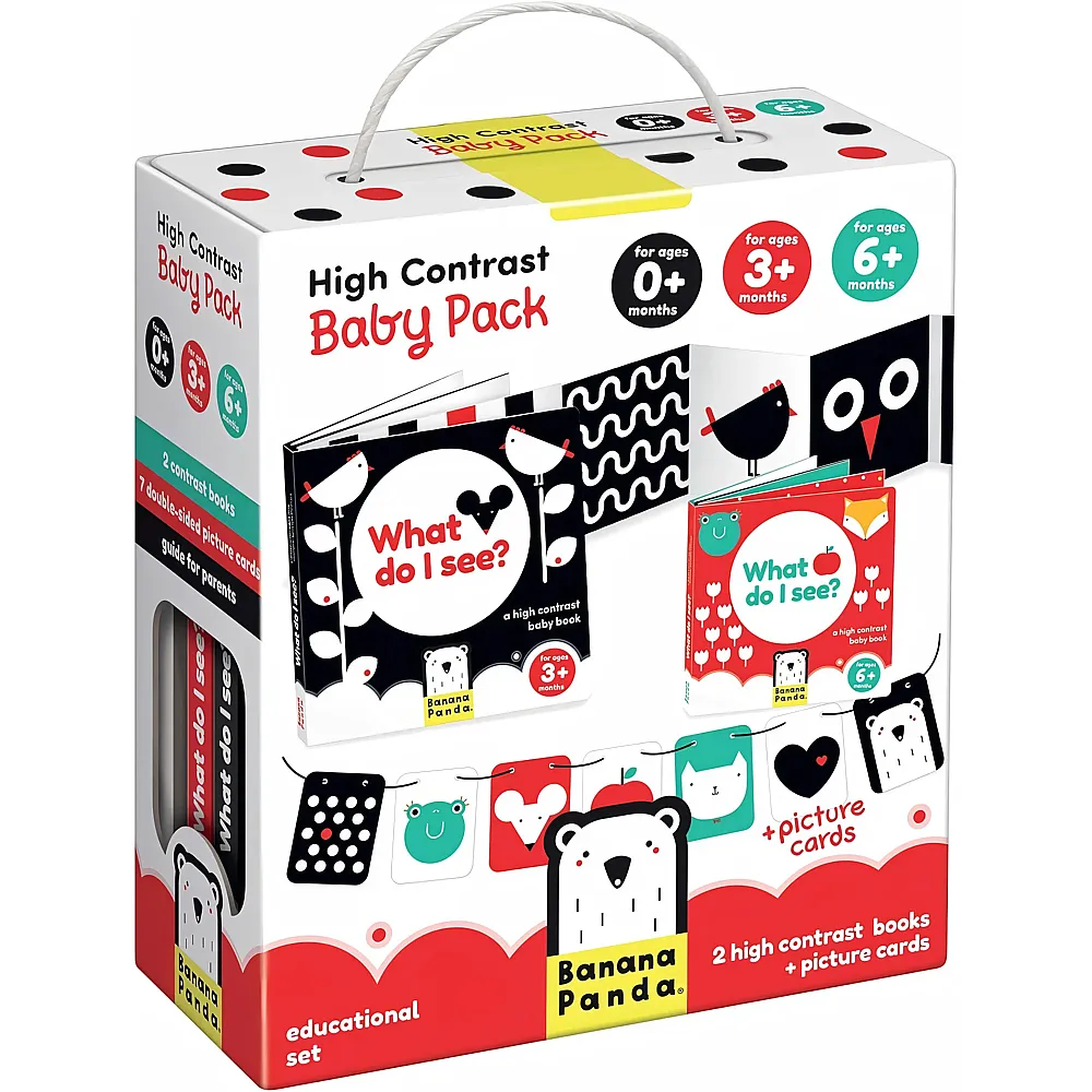 Banana Panda Kontrastreiches Baby-Set