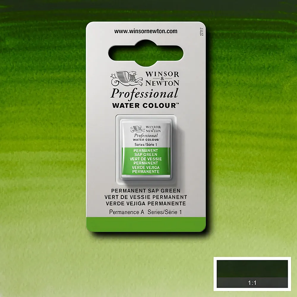 meinspielzeug - Winsor & Newton W&n Prof. Water Colour 1/2 Npfchen Permanentsaftgrn