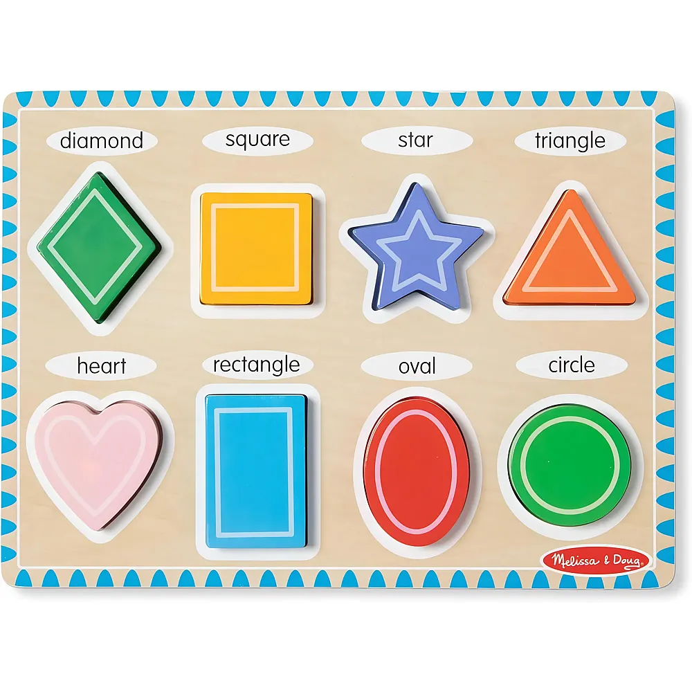 Melissa & Doug Puzzle Geometrische Formen - 8 Teile