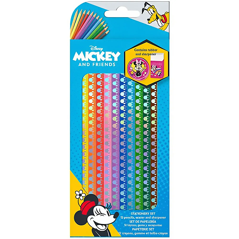 Kids Licensing Minnie Mouse Schreibset Farbstifte | Farbe & Kreide
