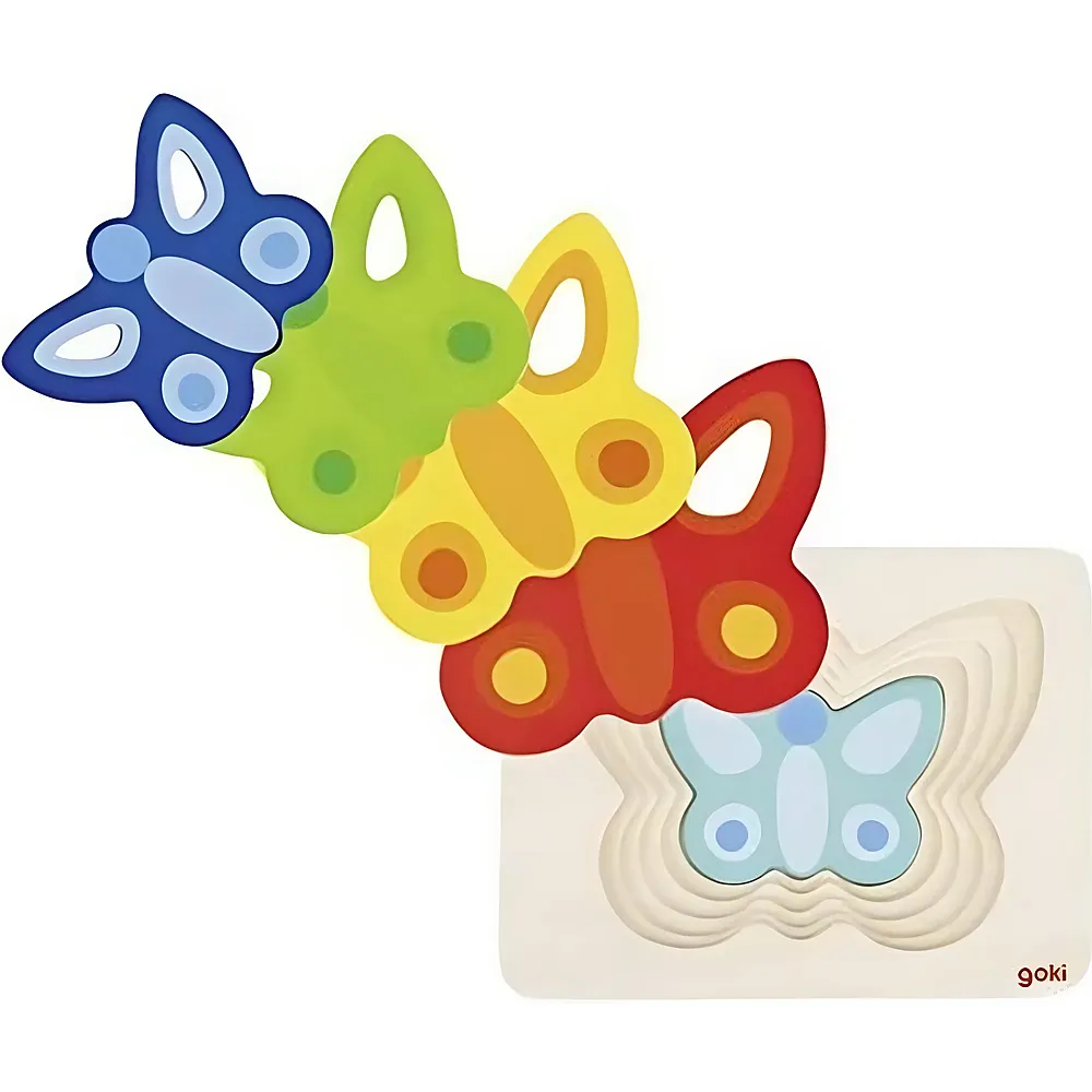 Goki Puzzle Schmetterling II 5Teile