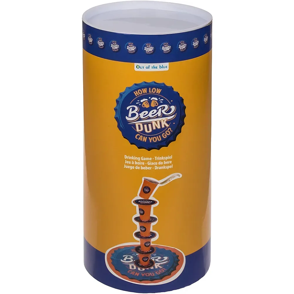 Trinkspiel Set Beer Dunk mit Bechern, Untersetzer, Matte