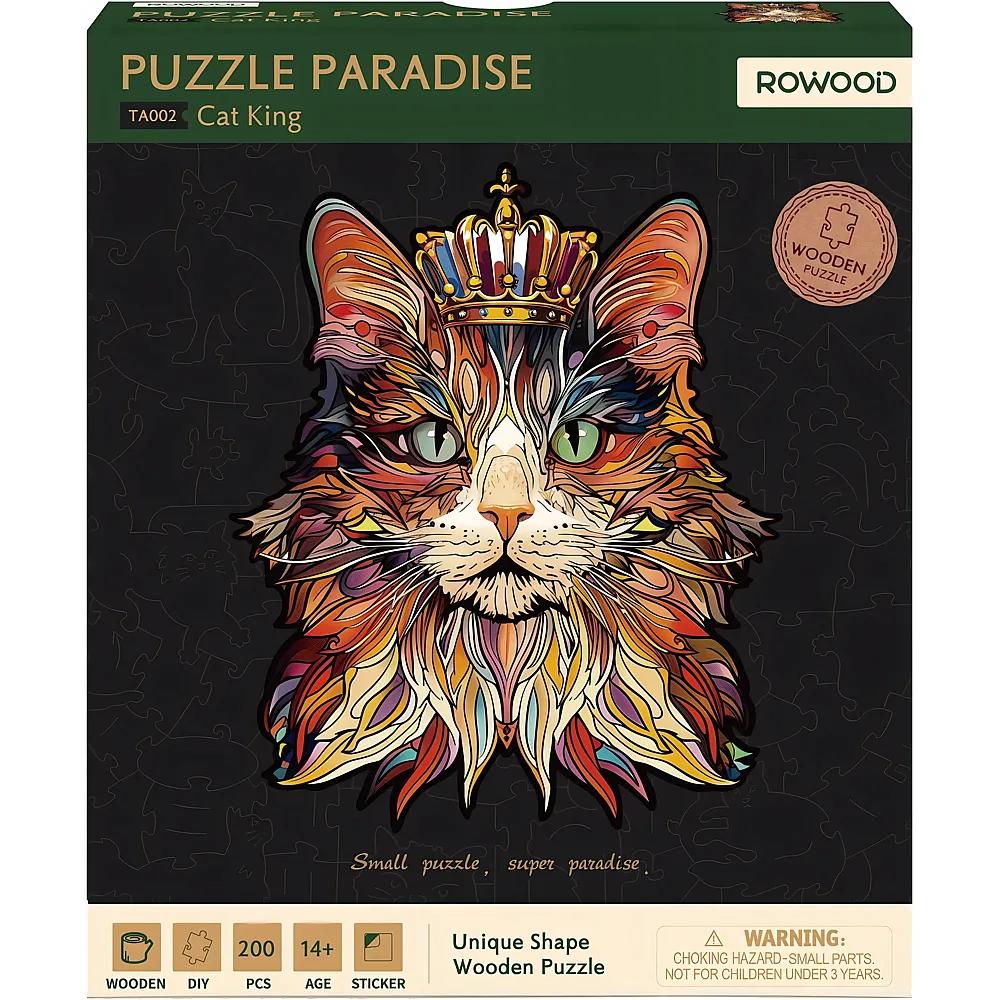 Robotime Katzenk�nig 3D-Puzzle