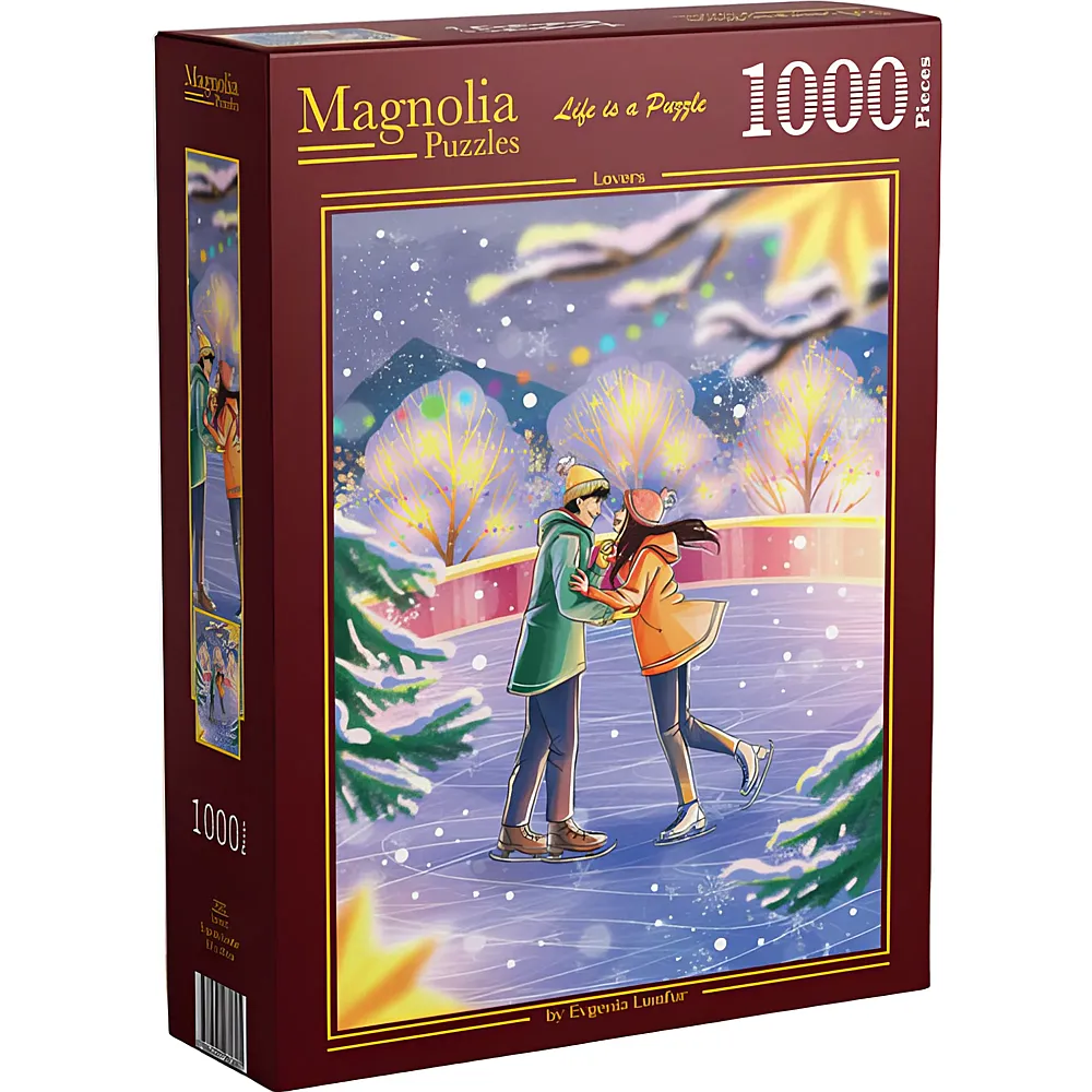 Magnolia Puzzle Liebespaar auf dem Eis - 1000 Teile