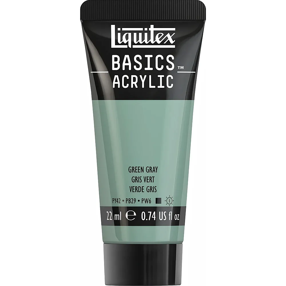 Liquitex Lqx Basics Acrylfarbe 22ml Tube Grngrau - Suche