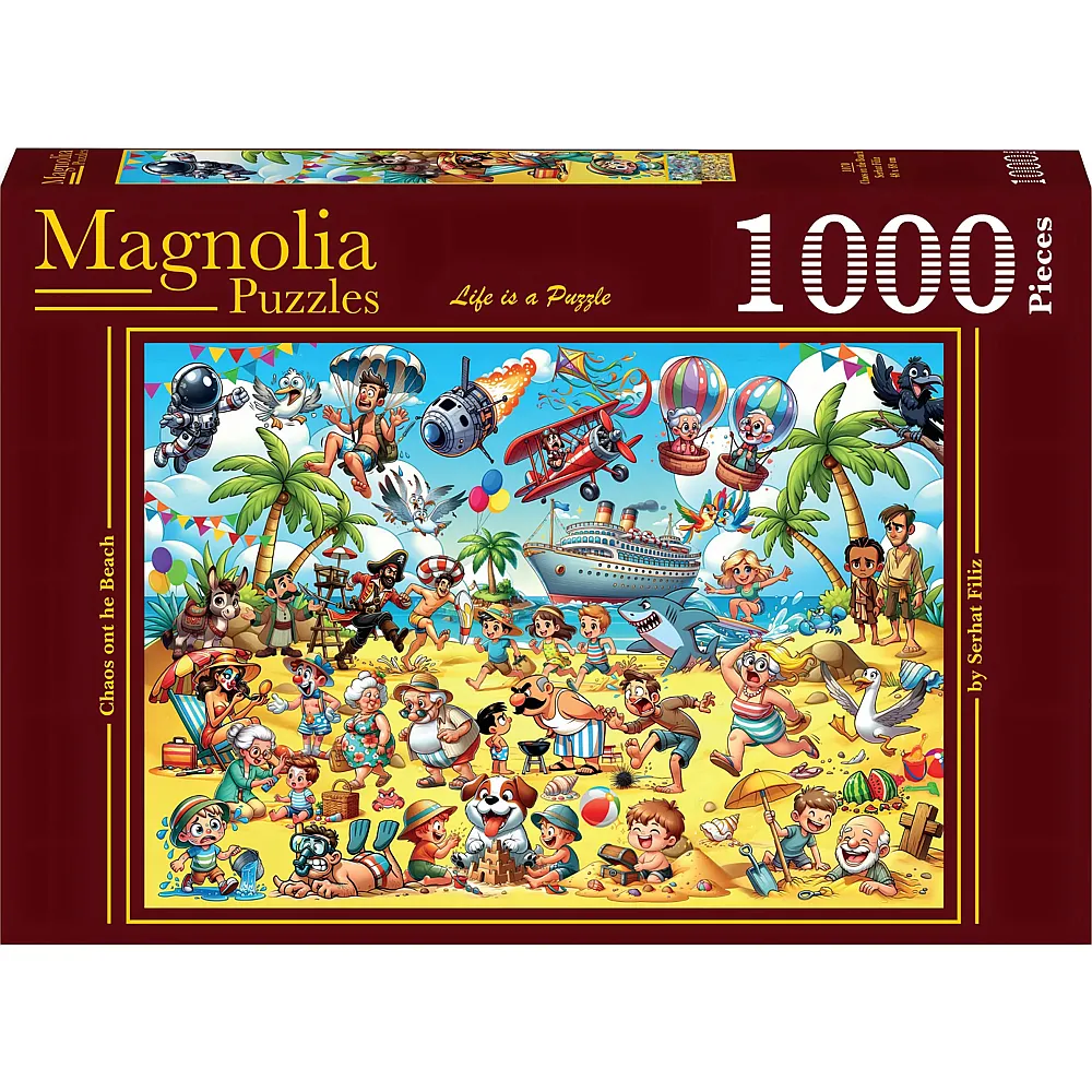 Magnolia Puzzle Puzzle 1000 Teile Chaos am Strand