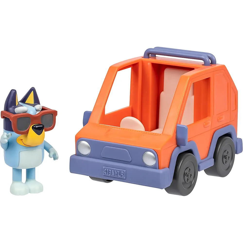 Moose Toys Bluey Auf geht die Fahrt Freunden im tollen kleinen Fahrzeug