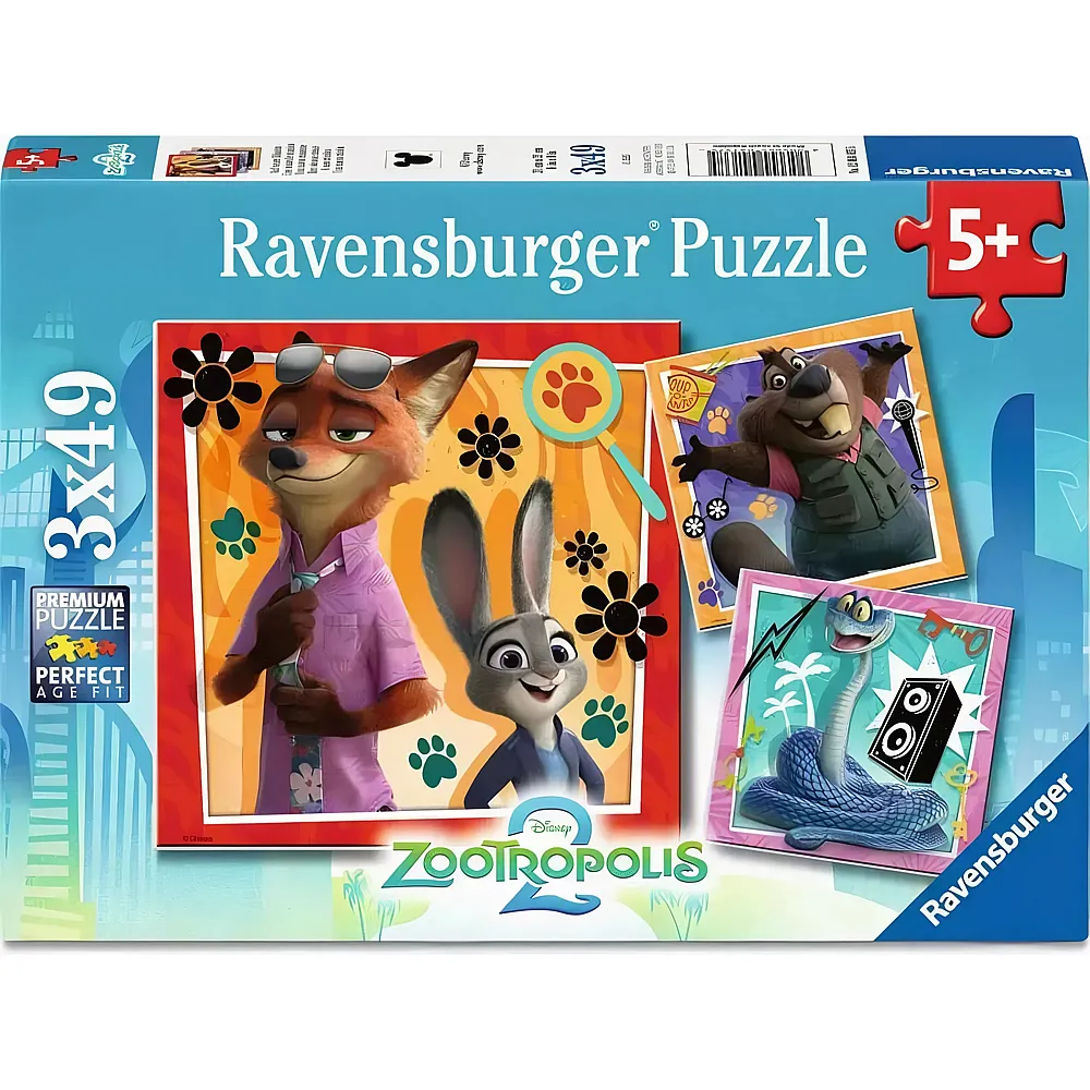 Ravensburger Puzzle 3in1 Auf neuer Mission - 49 Teile