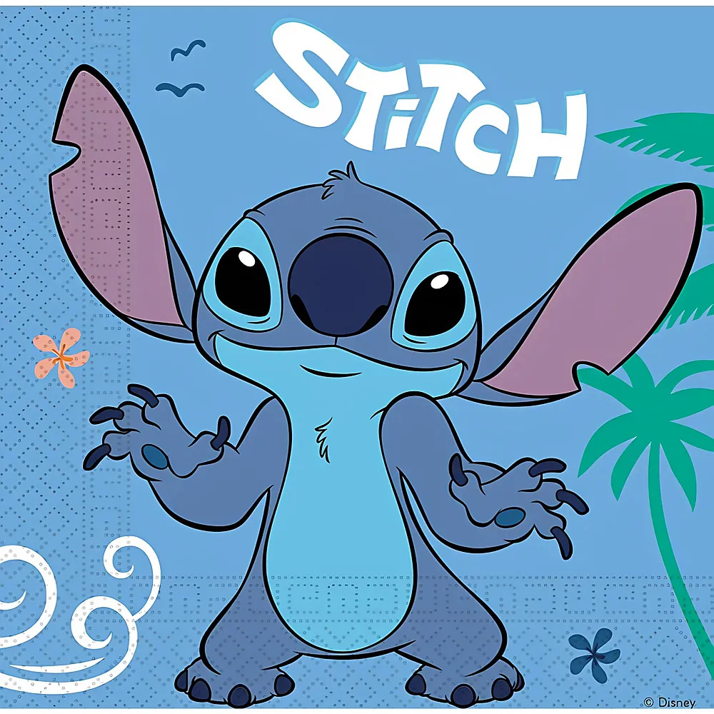 meinspielzeug - Procos Servietten Stitch 20Teile Lilo & Stitch | Tischdeko