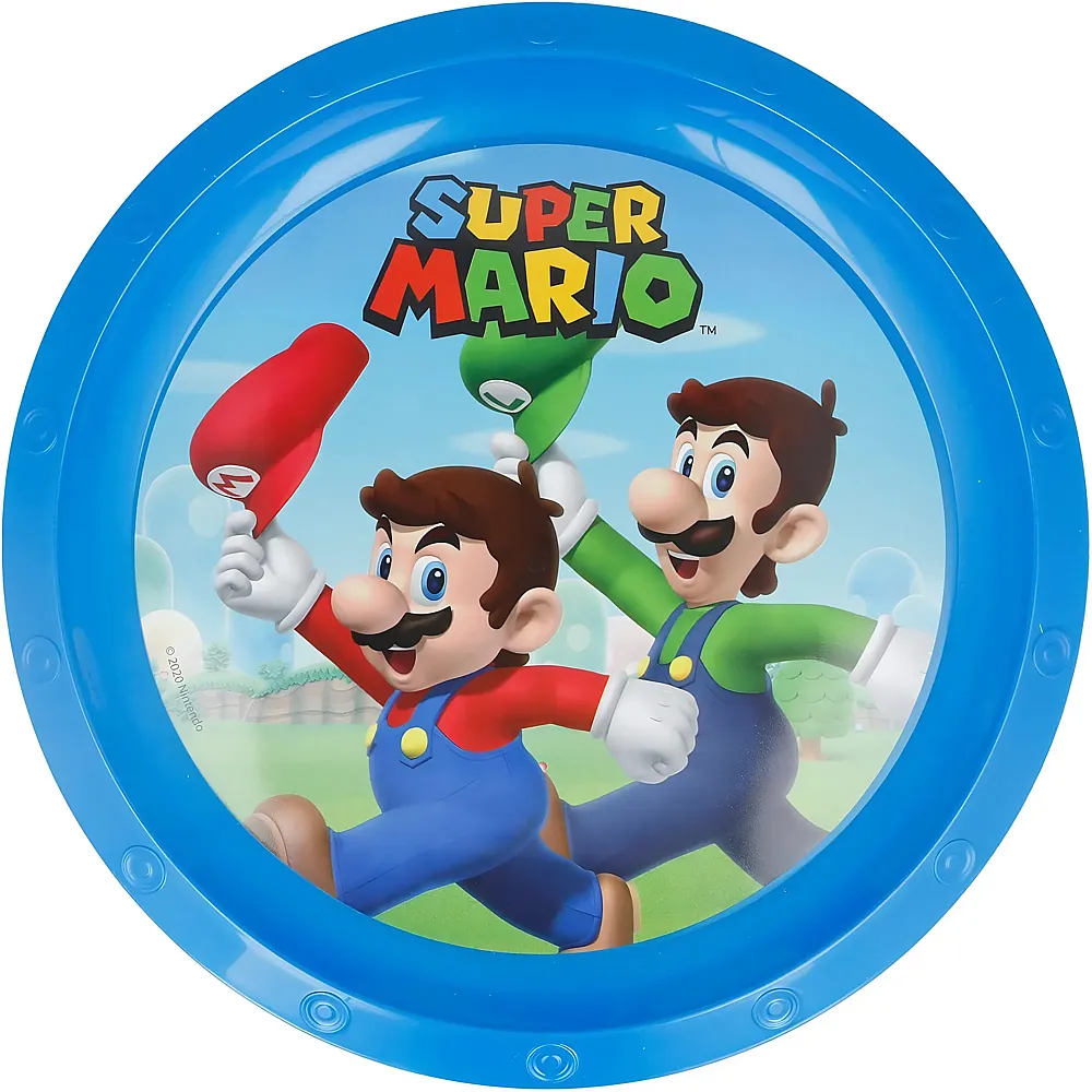 Stor Super Mario Kinderteller -  21 cm - Essen & Trinken