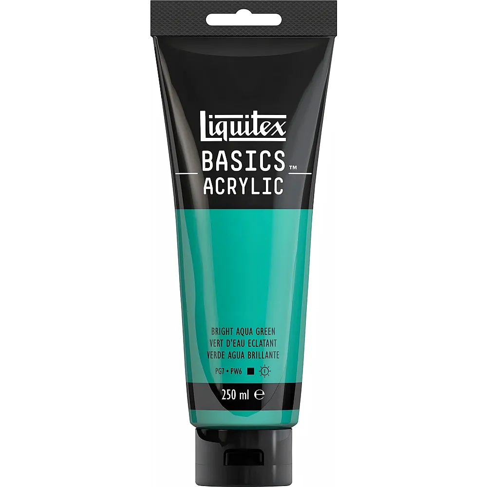 Liquitex Lqx Basics Acrylfarbe 250ml Tube Aquagrn Leuchtend - Suche