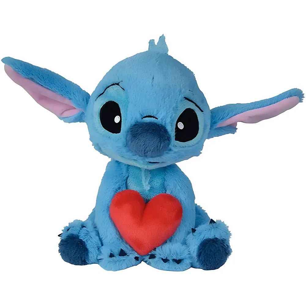 meinspielzeug - Simba Pl�sch Stitch mit Herz - 25 cm Lilo & Stitch | Lizenzfiguren Pl�sch