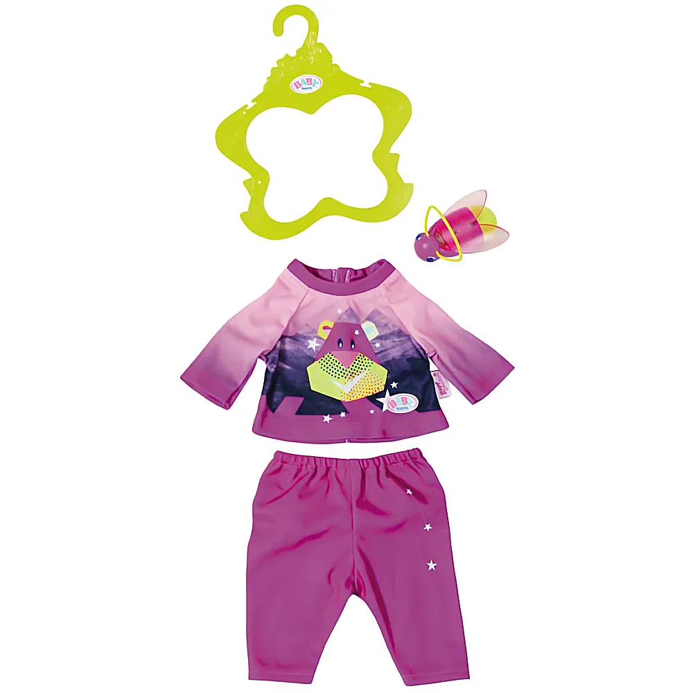 Zapf Creation Baby Born Play & Fun Nachtlicht Outfit Pink | Puppenkleider