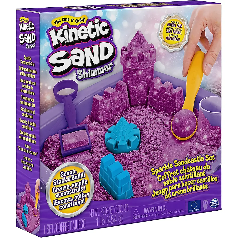Spin Master Kinetic Sand Schimmer Sandbox Set - 454 g