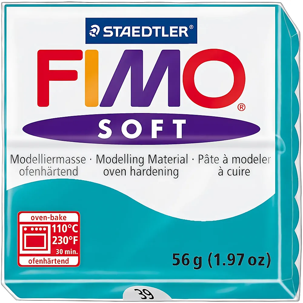 Fimo Soft Modelliermasse Pfefferminz - 56 g | Kneten & Formen