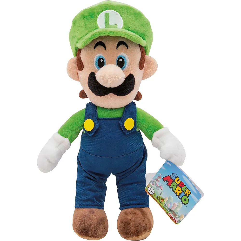 meinspielzeug - Simba Pl�sch Luigi 20cm Super Mario | Lizenzfiguren Pl�sch
